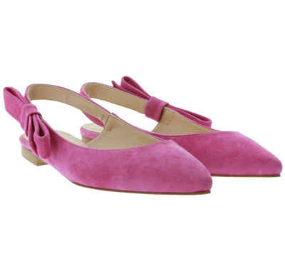 BiancaDi »Bianca Di Veloursleder-Schuhe schöne Damen Sling-Pumps Made in Italy Absatz-Schuhe Pink« Slingpumps
