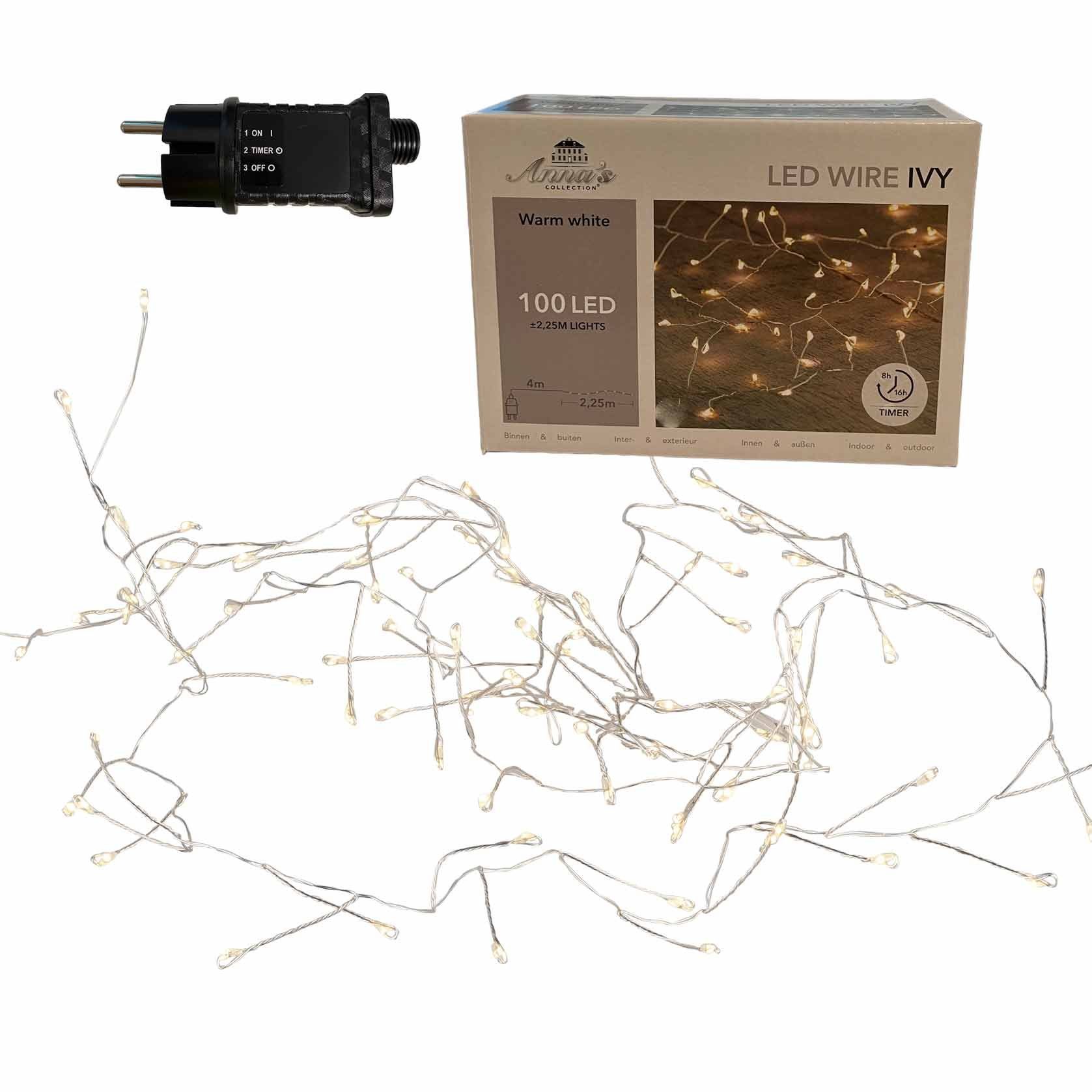Coen Bakker Deco BV LEDLichterkette LED Wire, Cluster Draht silber 2