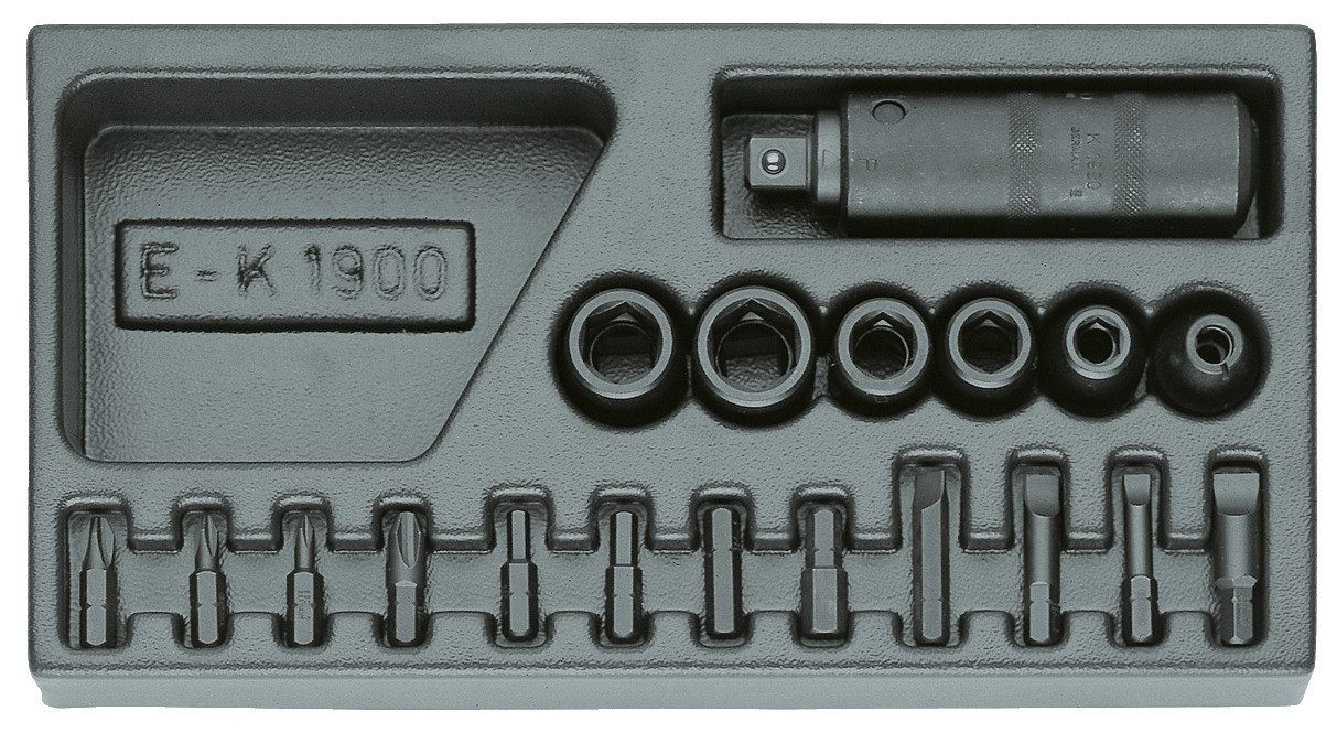 Gedore Отвертки 1500 ES-K 1900 Schraubenlöser-Меню 1/2" in 1/3 ES-Modul