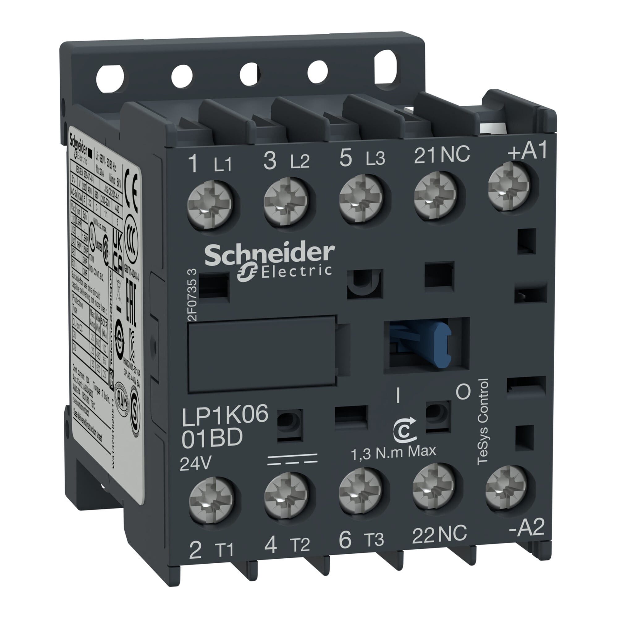 Schneider Electric Schalter Schneider Electric Leistungsschütz 9A 24V DC LP1K0901BD