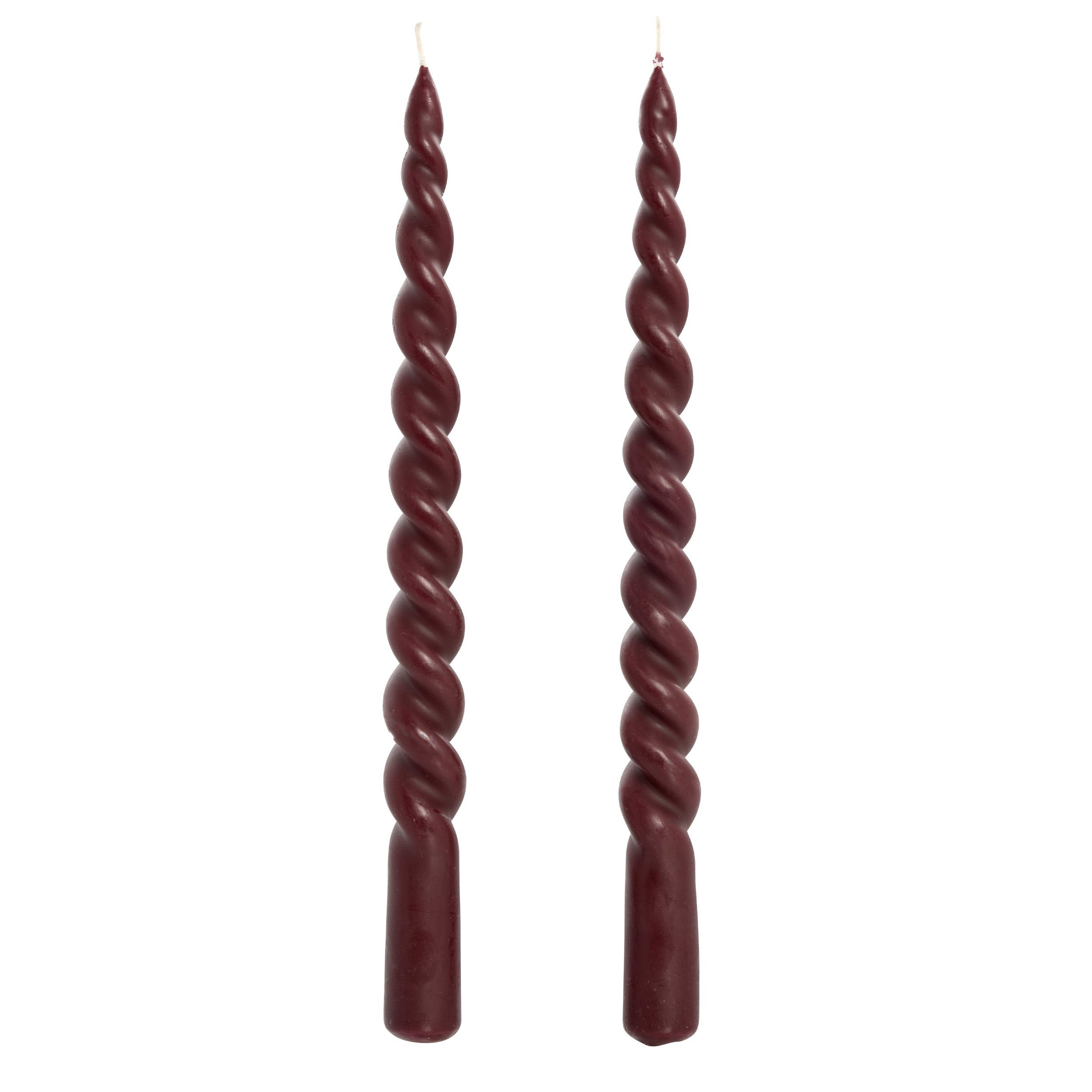 coco+cozy Tafelkerze Stabkerze Lene, bordeaux, 7 h Brenndauer, bordeaux günstig online kaufen