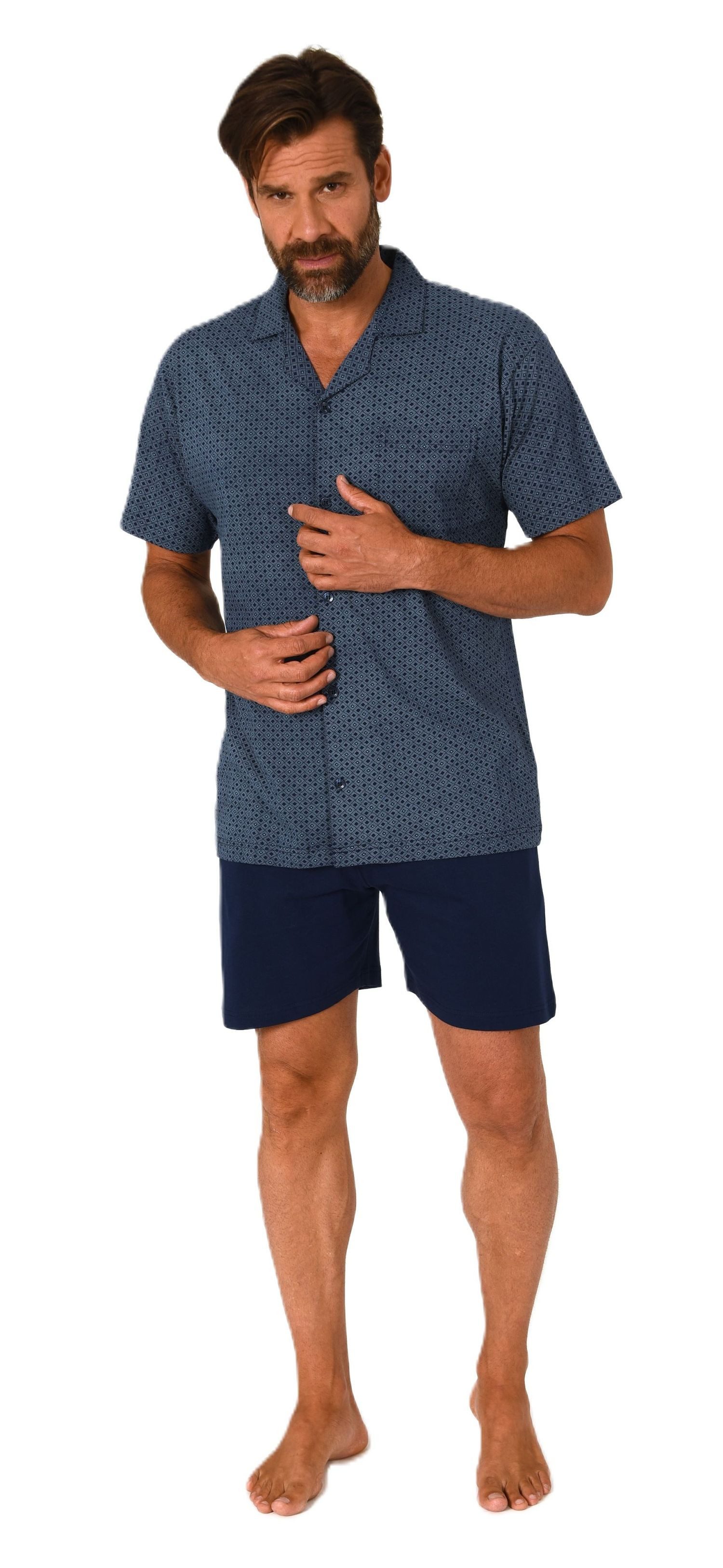 Normann Pyjama Herren kurzarm Schlafanzug Shorty günstig online kaufen