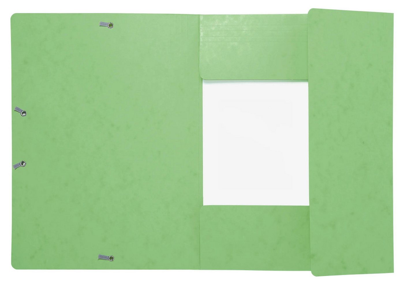 Thumbnail - EXACOMPTA Organisationsmappe 25x Sammelmappe +Gummizug 3 Klappen Karton A4 MAXI Lindgrün 17122H, Sammelmappen 3 Klappen