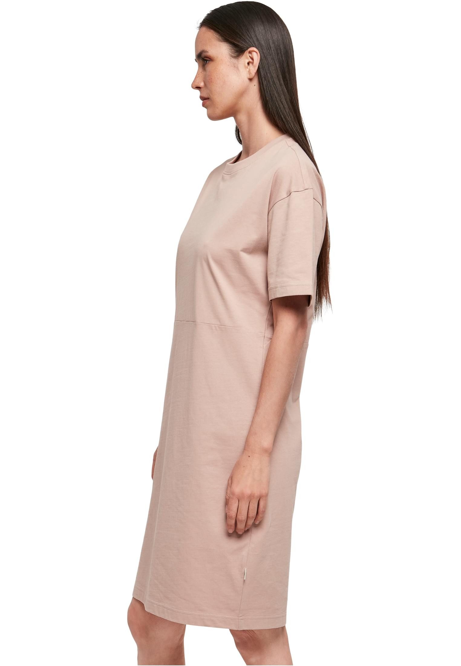 urbandreamz Jerseykleid Damen Kleid Lang Organic Oversized Slit Tee Shirt – Bild 3 von 5