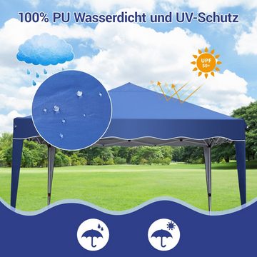 TLGREEN Faltpavillon Pavillon 3x3m Wasserdicht, Falt Zelt mit 4 Seitenwänden,UV Schutz 50+, mit 4 Seitenteilen