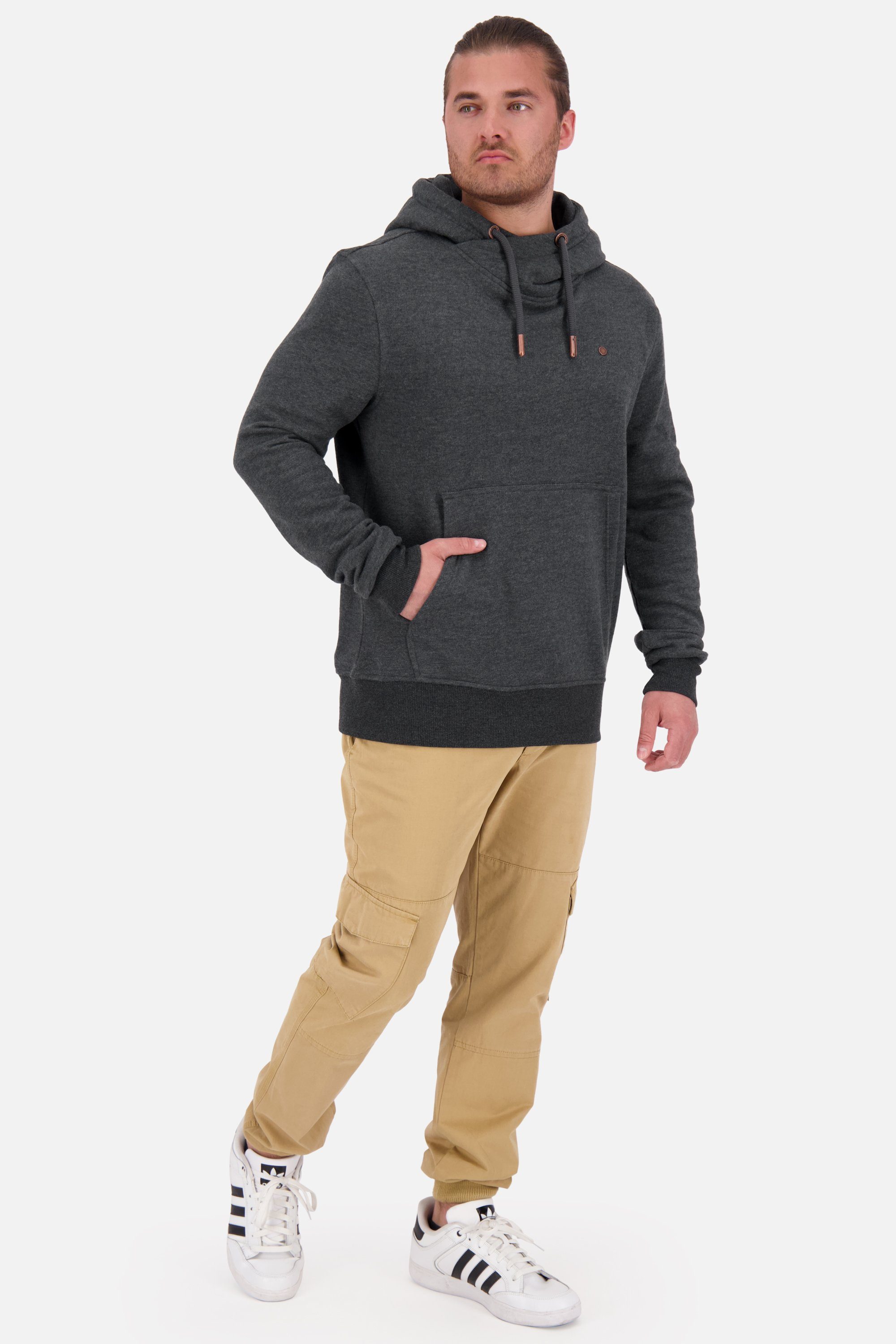 Hoodie JohnsonAK Pullover & melange A Alife Sweatshirt Kapuzensweatshirt Kickin Kapuzensweatshirt, moonless Herren