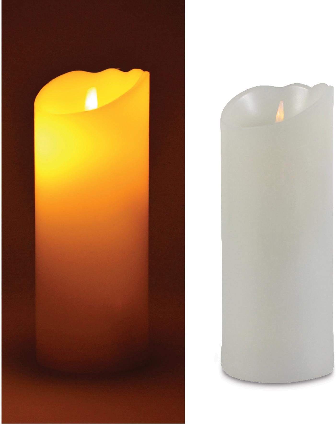 LED-Kerze (1-tlg), aus Echtwachs und Kunststoff, Höhe ca. 20 cm online  kaufen | OTTO