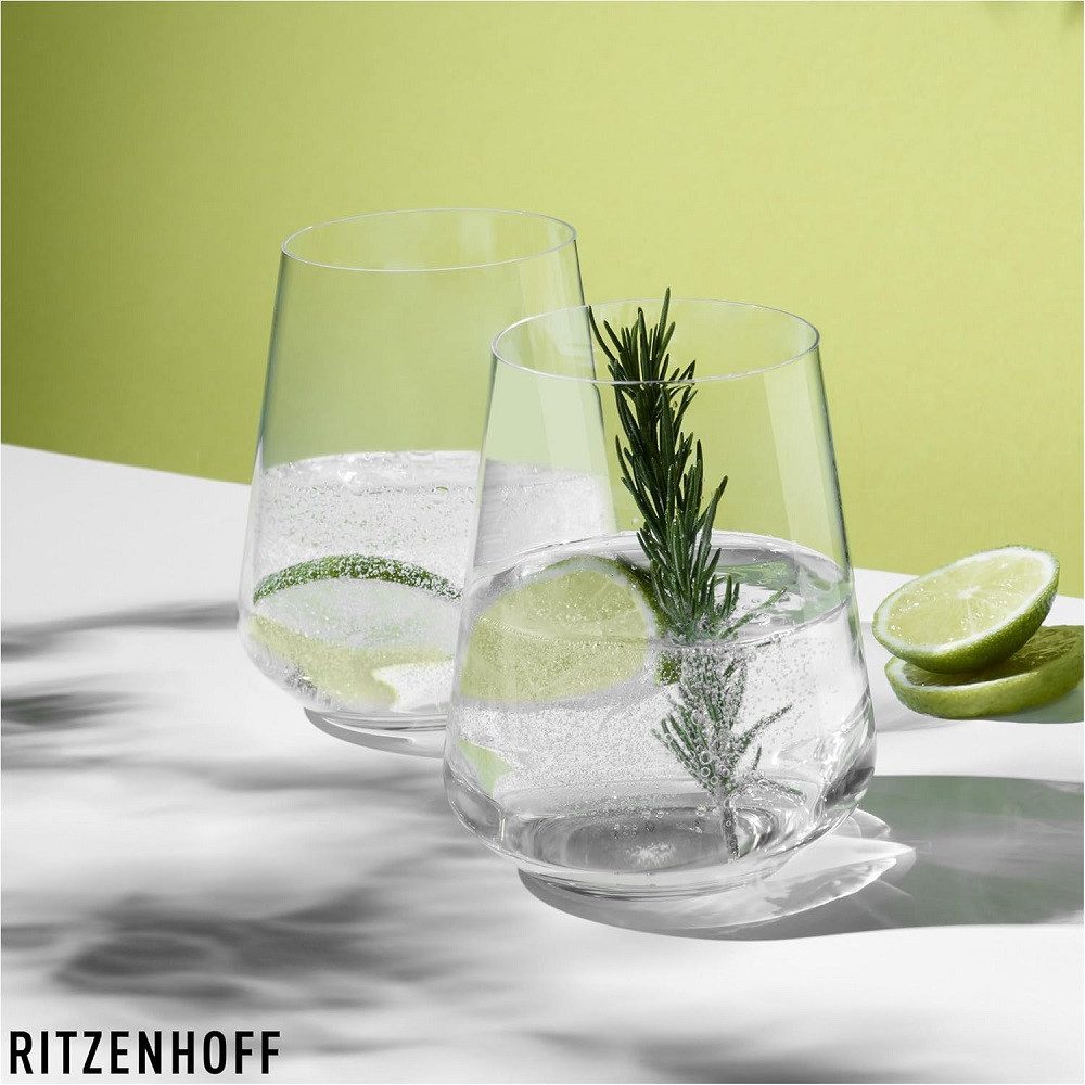 Ritzenhoff Glas Ritzenhoff Lichtweiß Julie Wasserglas 6er Set, Kristallglas