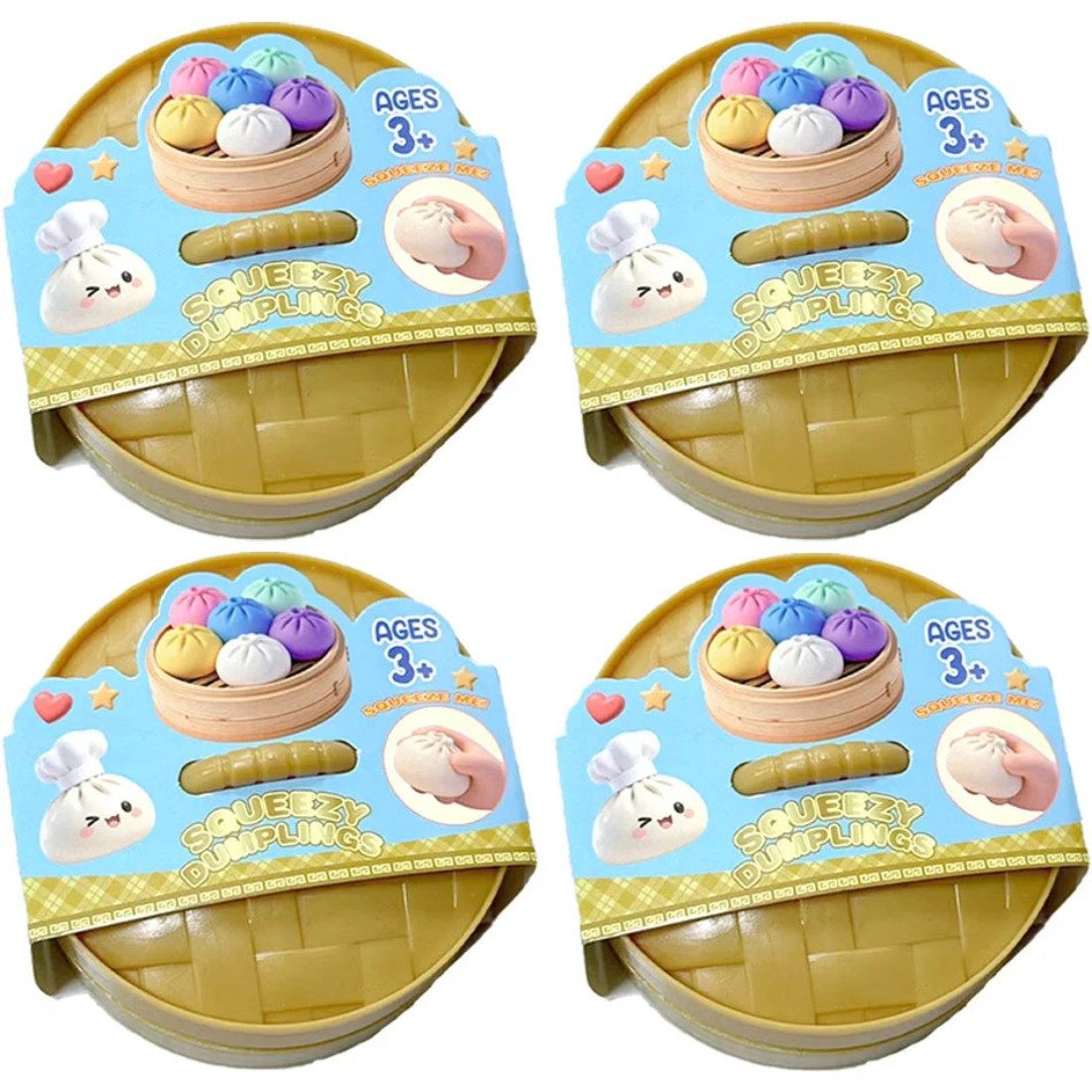 Jumboball Heißer Glitzer-Dumpling-Squishy-Überraschungsbox: Bunte -Sensorik-Fidg