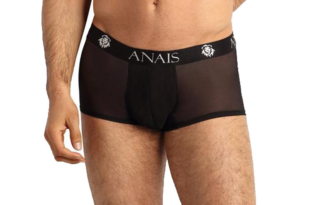 Boxershorts Herren Boxer Storts schwarz aus Netzmaterial mit Gummibund elastisch t