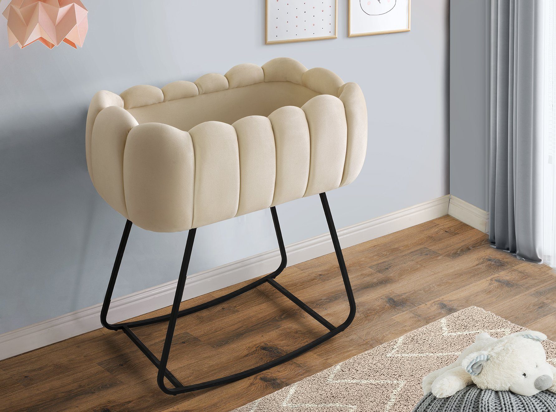 Jabari Babybett Sternenstaub - Mega-Deal: 25% Extra-Rabatt, Kinderbett 60x100 cm Optional mit Matratze I Handmade in Berlin