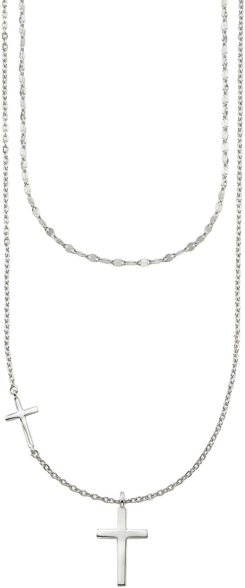 Aniston JEWELRY & WATCHES Kette mit Anhänger Schmuck Geschenk Silber 925 Layerkette mit Kreuzanhänger. Reduzierter Preis € 55,00. Unverbindliche Preisempfehlung € 79,99