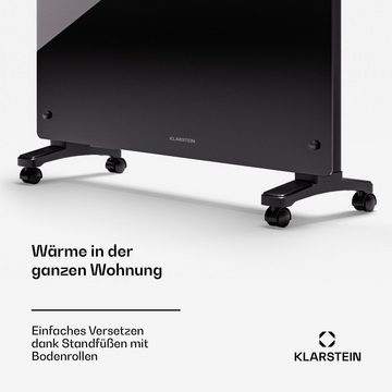 Klarstein Heizstrahler Bornholm Smart 2500, 2500 W, Heizung Elektrische Heizstrahler Badezimmer Küche Wifi LED Weiß