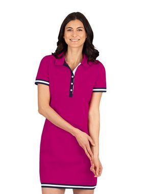 Trigema Jerseykleid TRIGEMA Polokleid mit kontrastfarbigen Akzenten