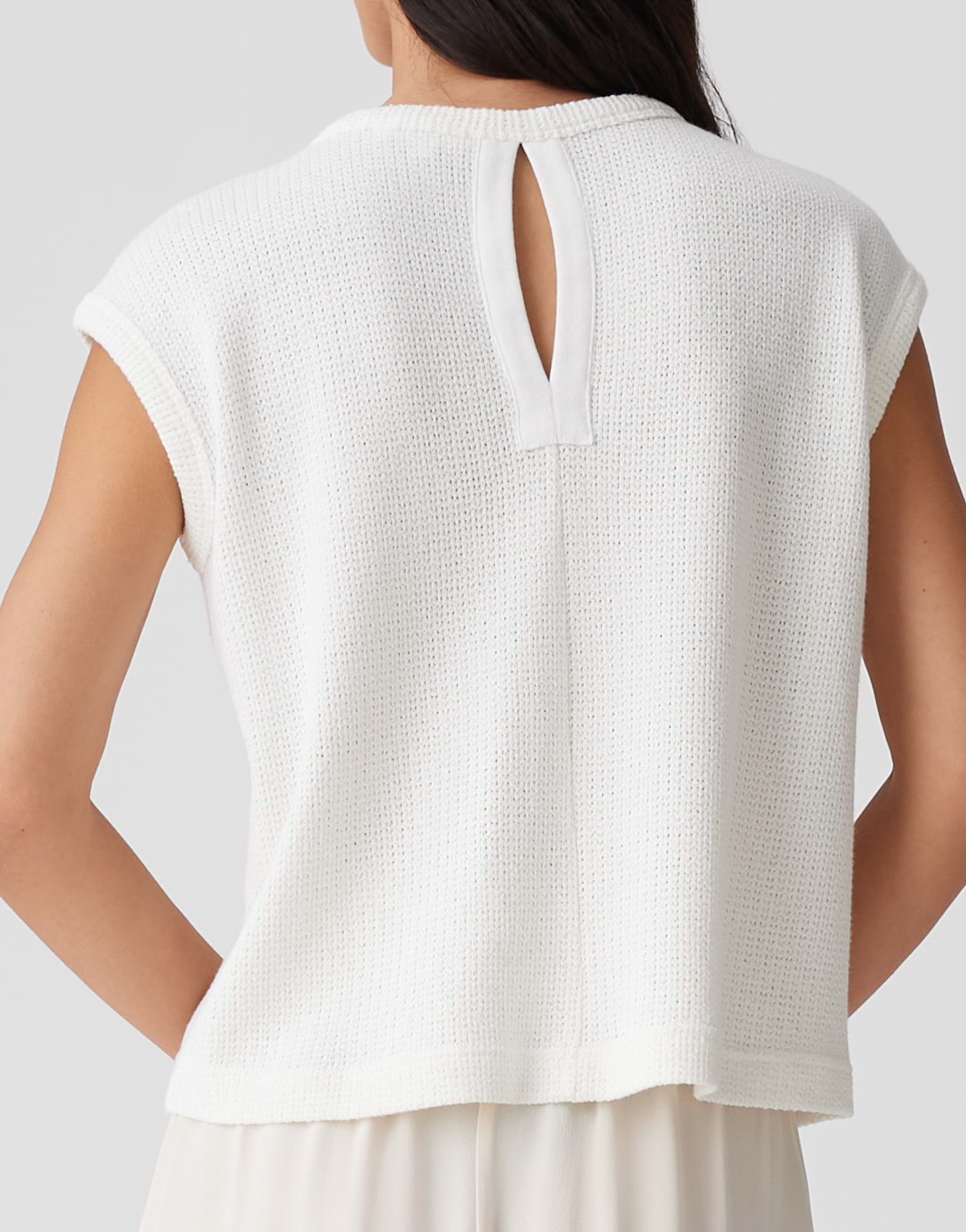 OPUS Shirttop SPUNKI Regular Jerseytop in Crochet Optik – Bild 5 von 5