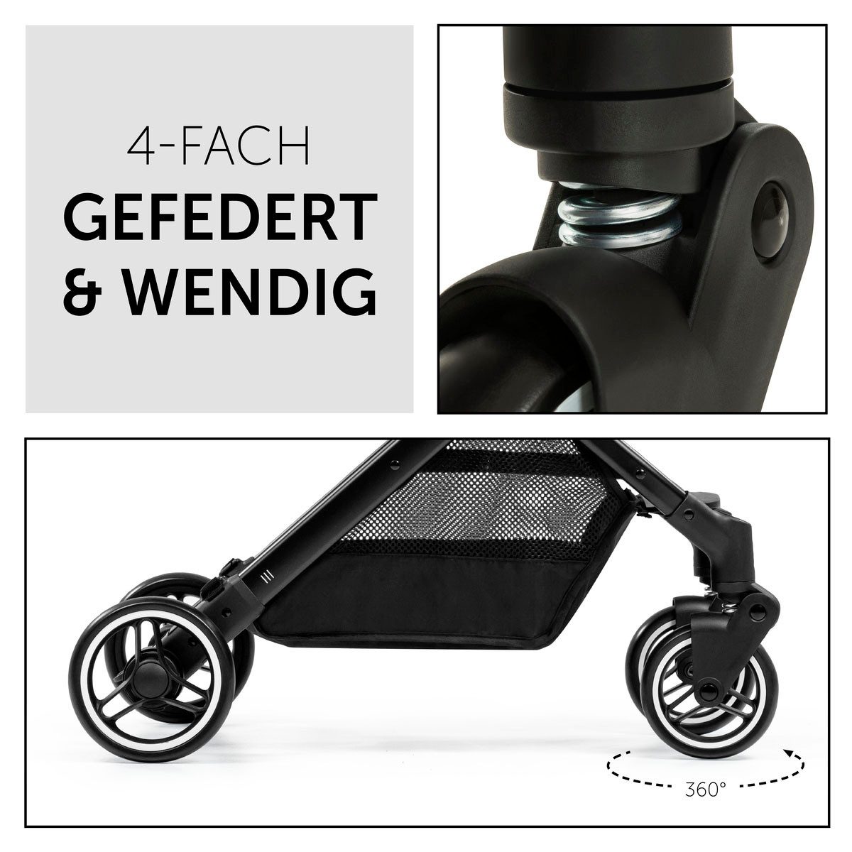 Hauck Kinder-Buggy Travel N Care, Reisebuggy, leicht; bis 25 kg belastbar