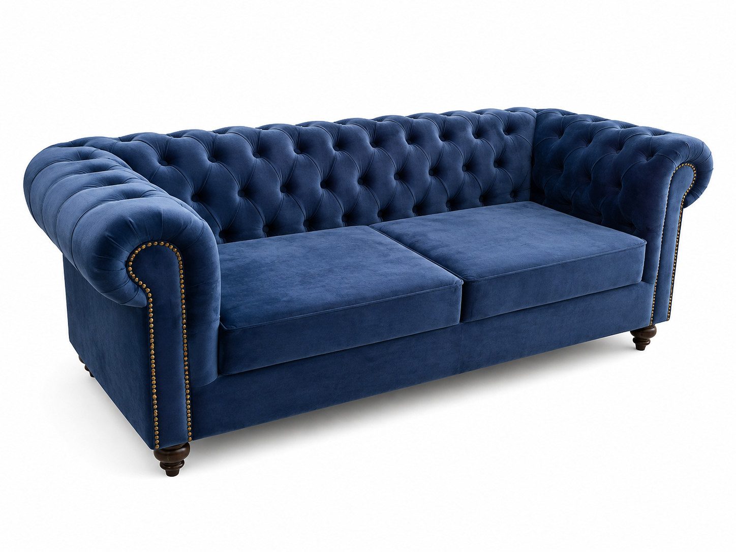 JVmoebel Chesterfield-Sofa XXL 3-Sitzer Polstersofa Couch mit großzügiger Sitzfläche Sofort, Made in Europa