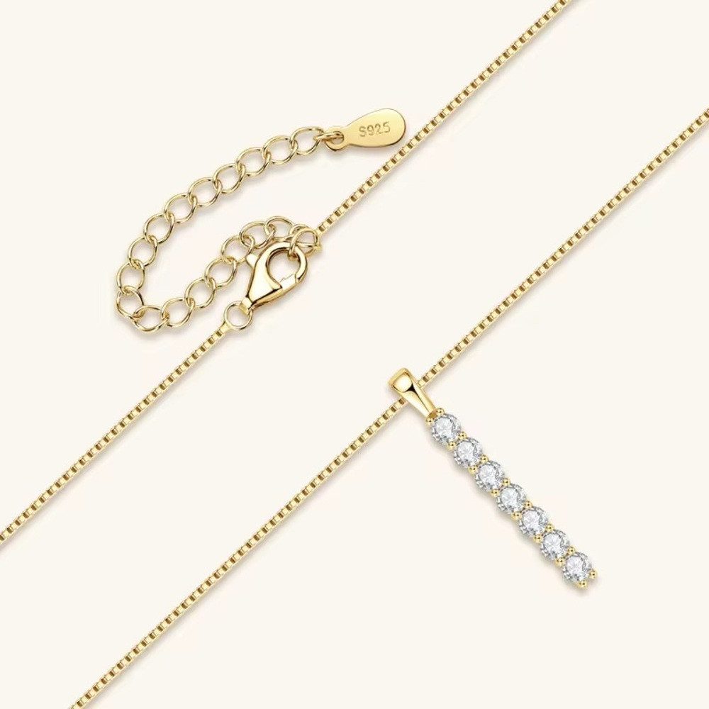 ROUGEMONT Kette mit Anhänger Funkelnde Moissanit Damen Halskette -925 Sterl günstig online kaufen