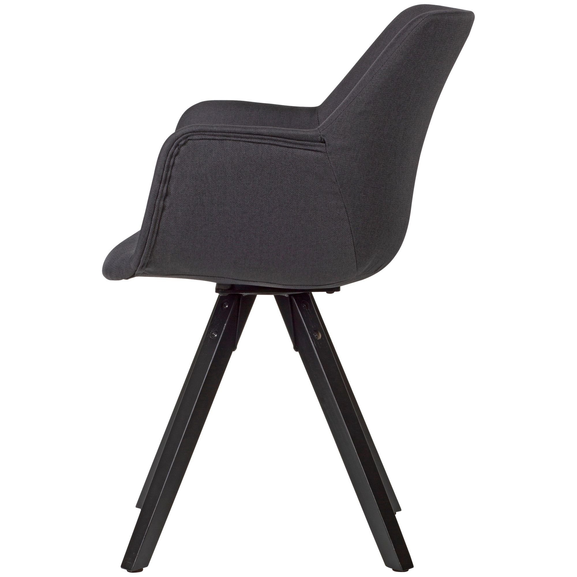 DESIGN Küchenstuhl-Set Stühle Komfortable KADIMA | - ESENZIA Schwarz Design | Schwarz Esszimmerstuhl Anthrazit