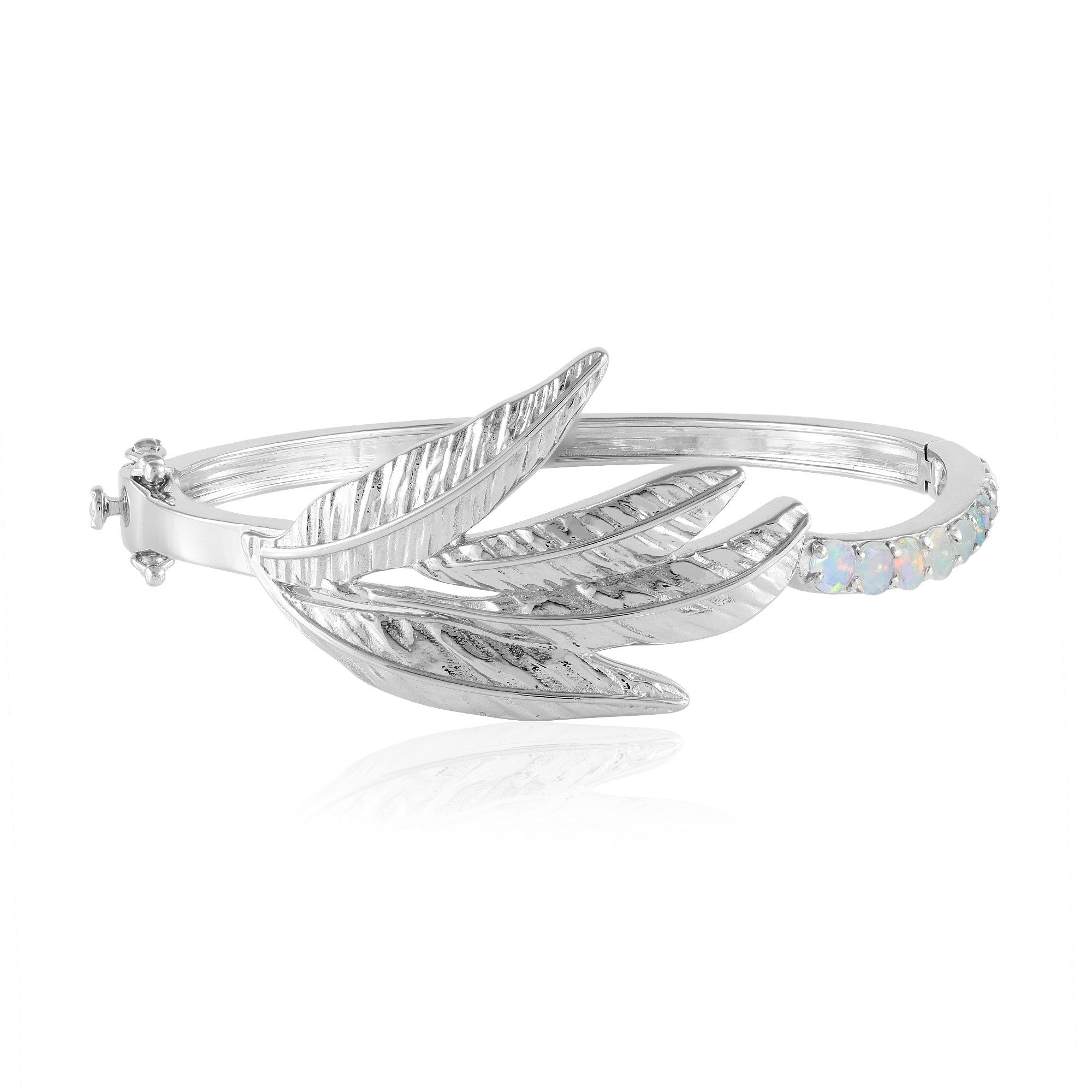 Silberarmband Welo Opal plattiert Silber Armreif