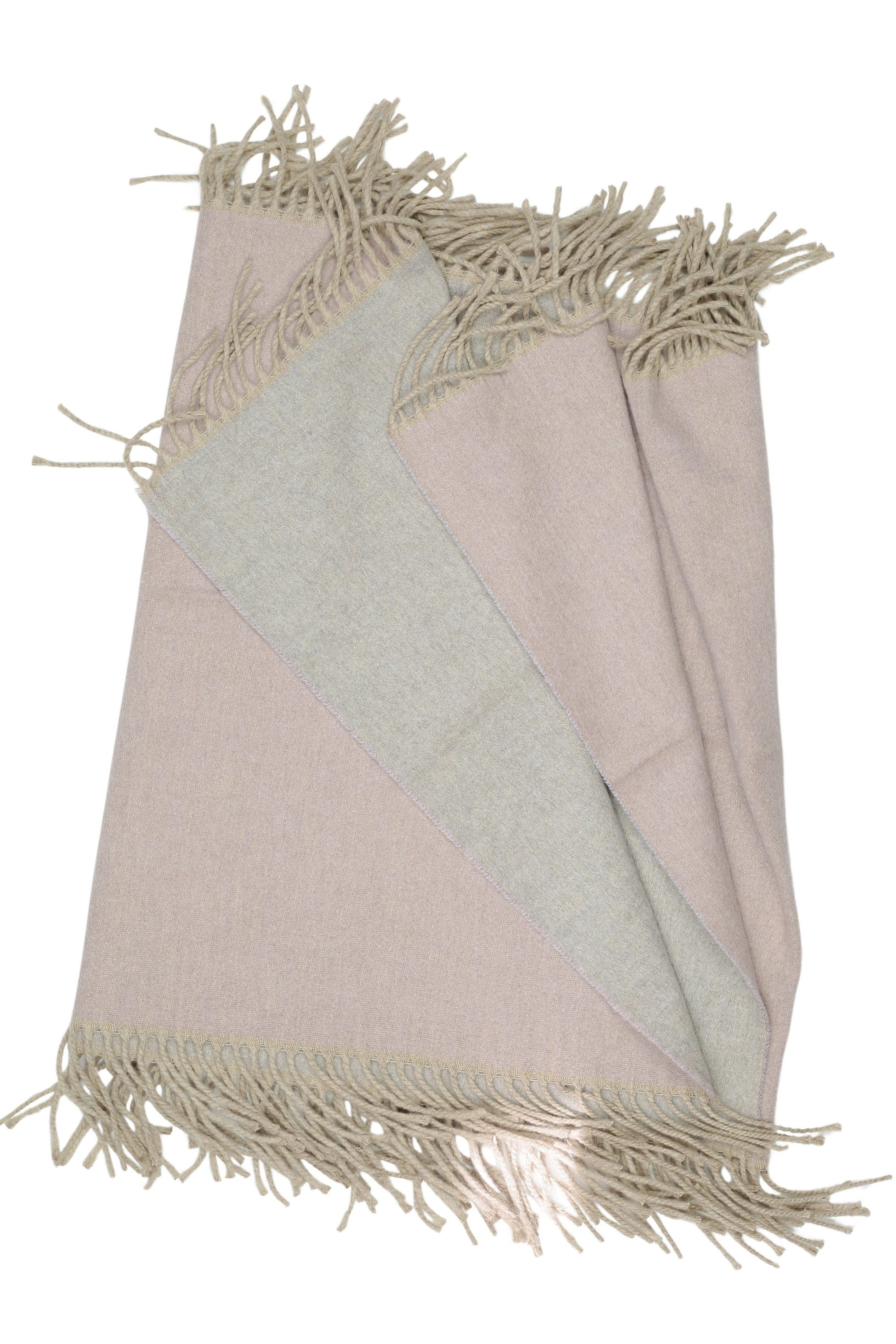 COLLEZIONE ALESSANDRO Wollschal Wendeschal, (1-St), in rosa-grau, Made in Italy