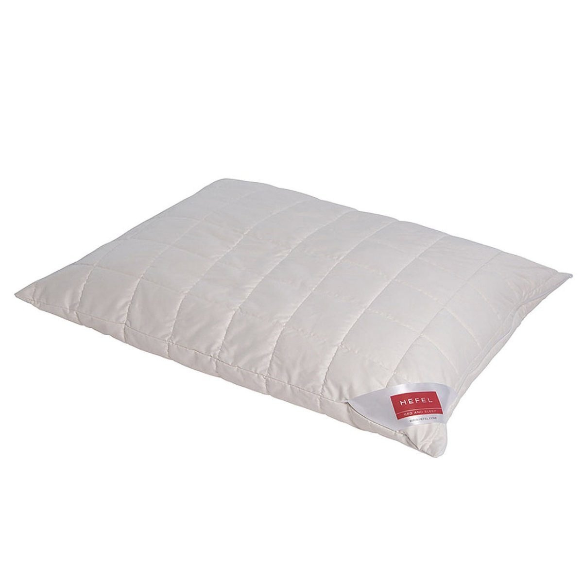Hefel Naturfaserkopfkissen Pure Wool, Füllung: 100% Wolle (Schurwollnoppen), Bezug: Baumwolle, Seitenschläfer, Rückenschläfer, Bauchschläfer, Füllung variabel
