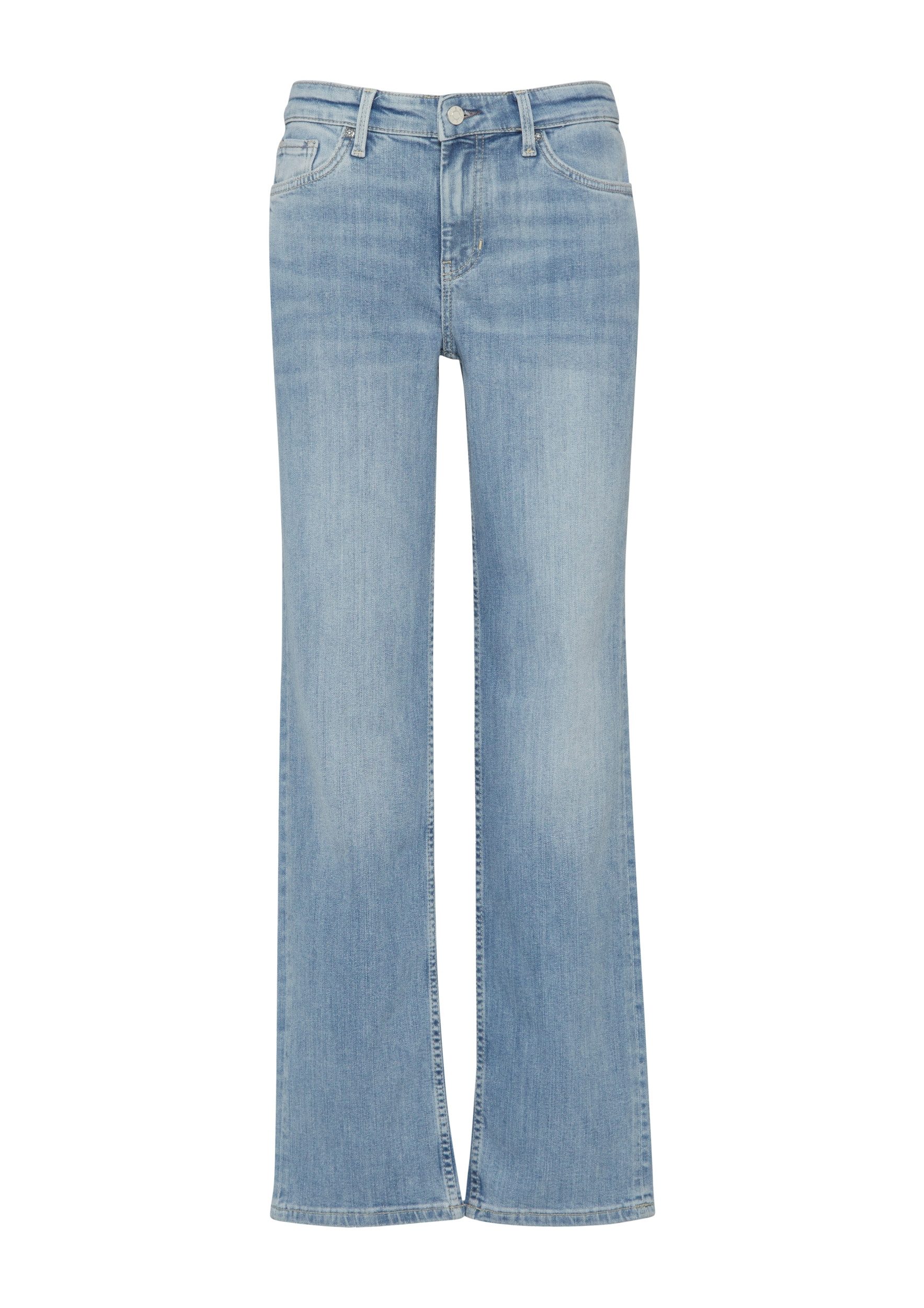 s.Oliver Gerade Jeans s.Oliver - Jeans Karolin - Regular Fit, Mid Rise, Str günstig online kaufen