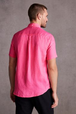Next Kurzarmhemd Kurzärmeliges Hemd aus Leinengemisch (1-tlg)