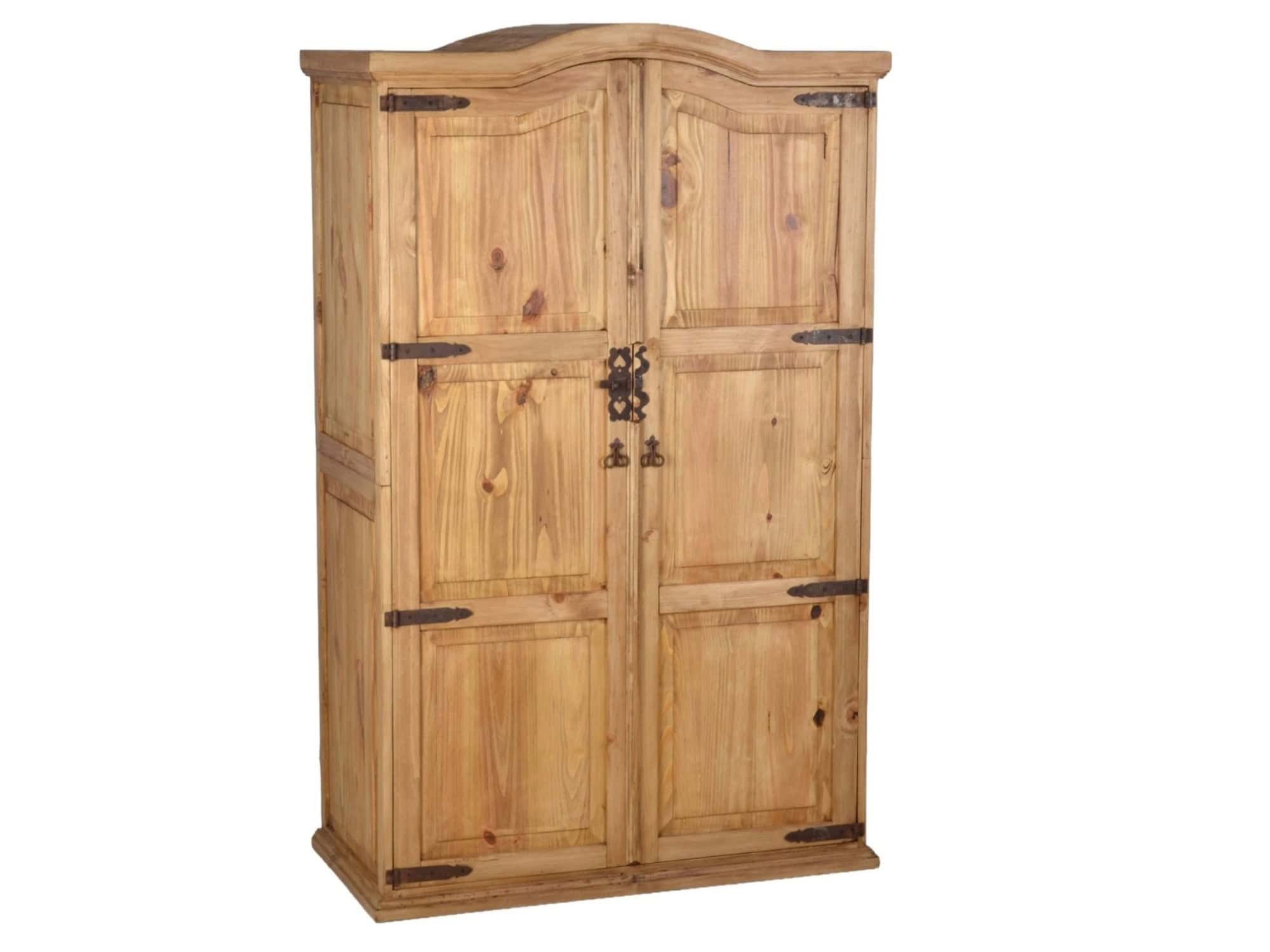 MiaMöbel Kleiderschrank Mexico aus massivem Pinienholz Honig. € 869,90