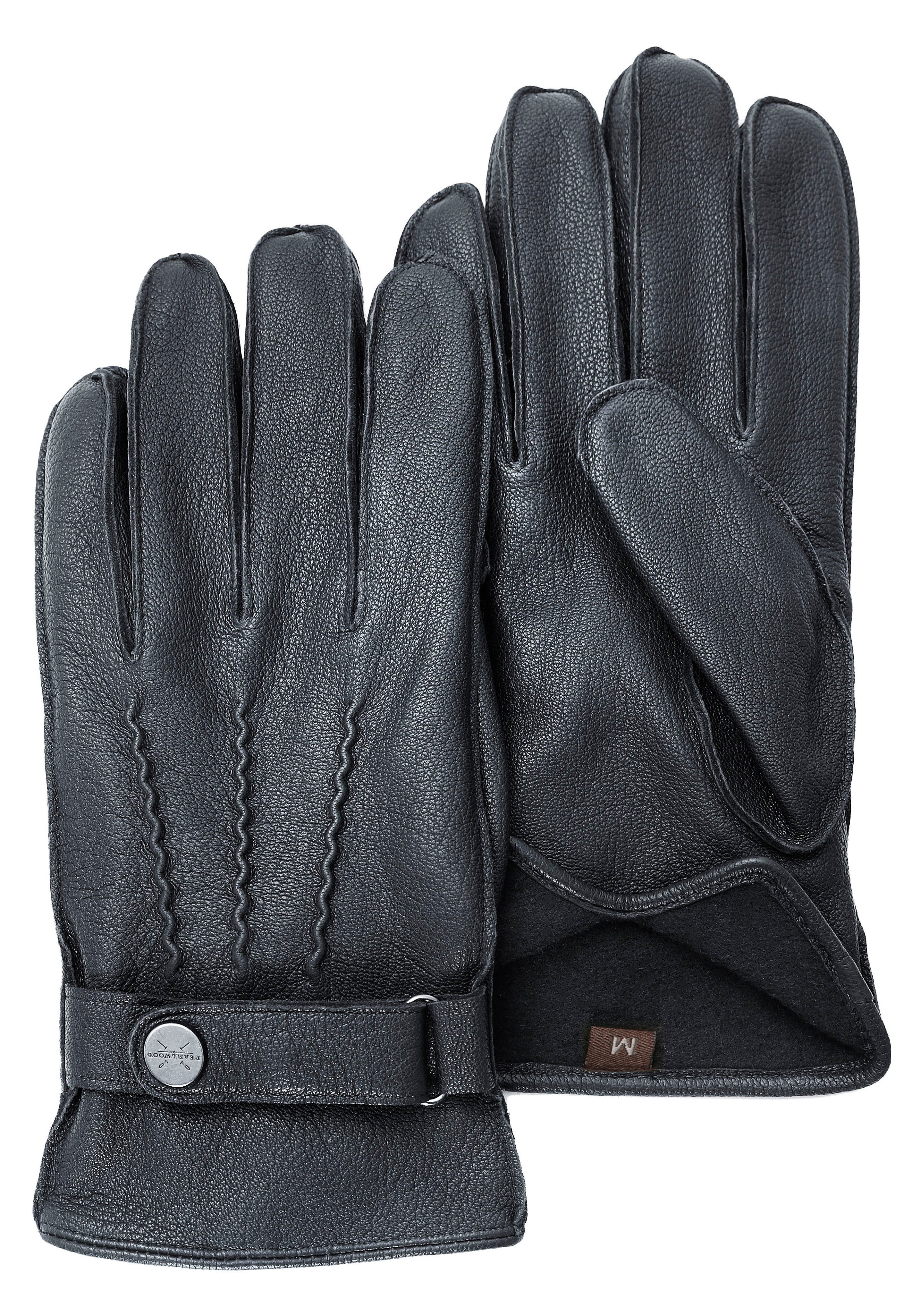 PEARLWOOD Lederhandschuhe Planar Verstellbarer Lederriegel black | Handschuhe