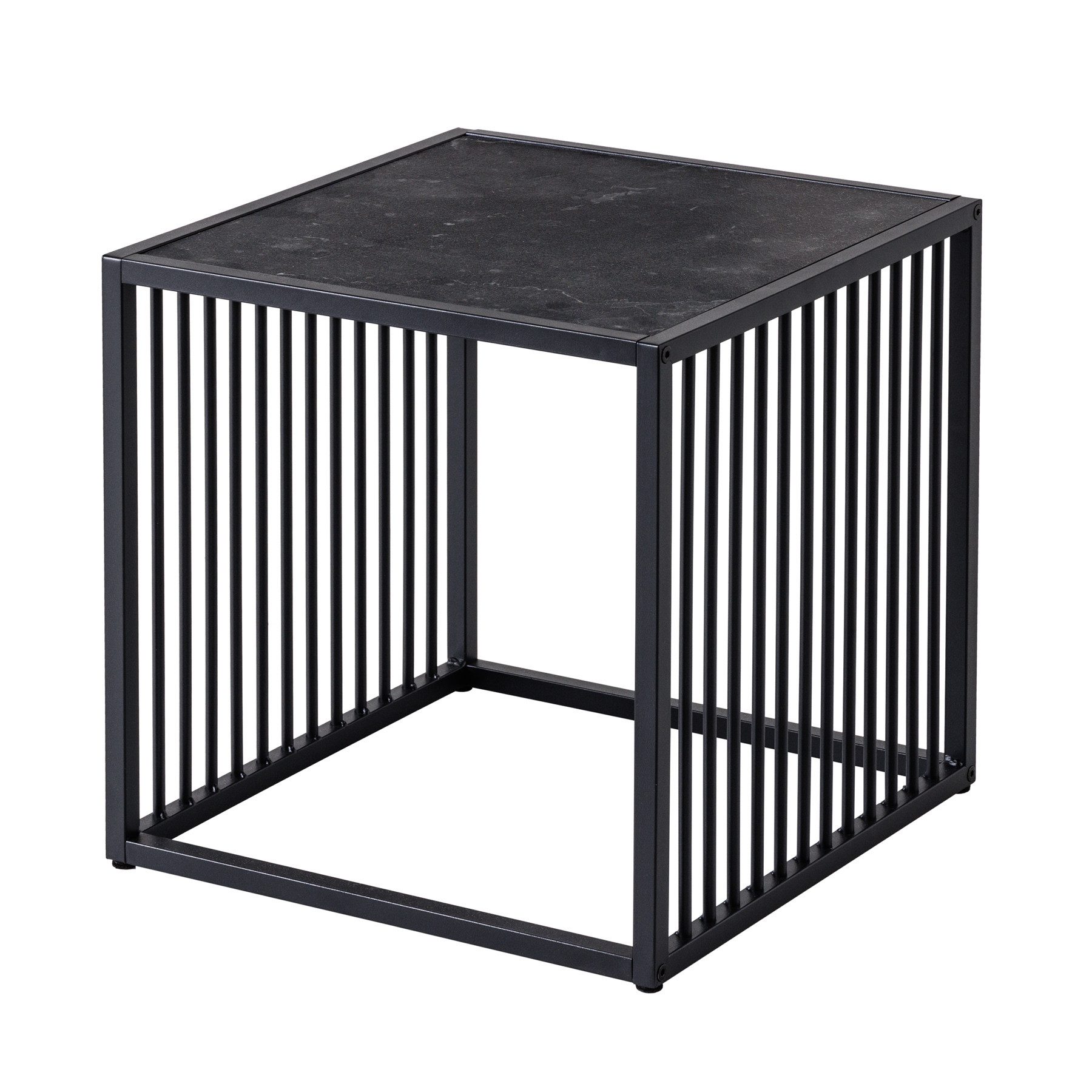 riess-ambiente Beistelltisch ARCHITECTURE 40cm graphit / schwarz (Einzelart günstig online kaufen