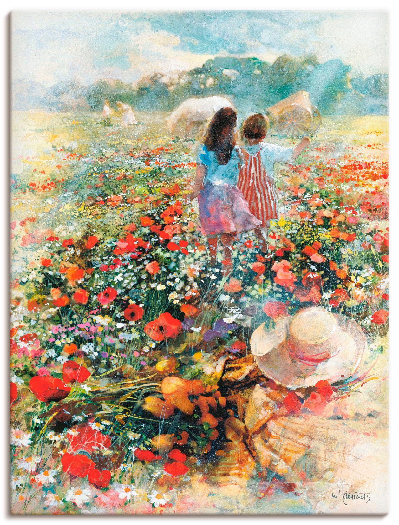 Wandbild Größen oder in Leinwandbild, (1 Poster als Kind Wandaufkleber Sommer St), Liebe, der Artland versch.