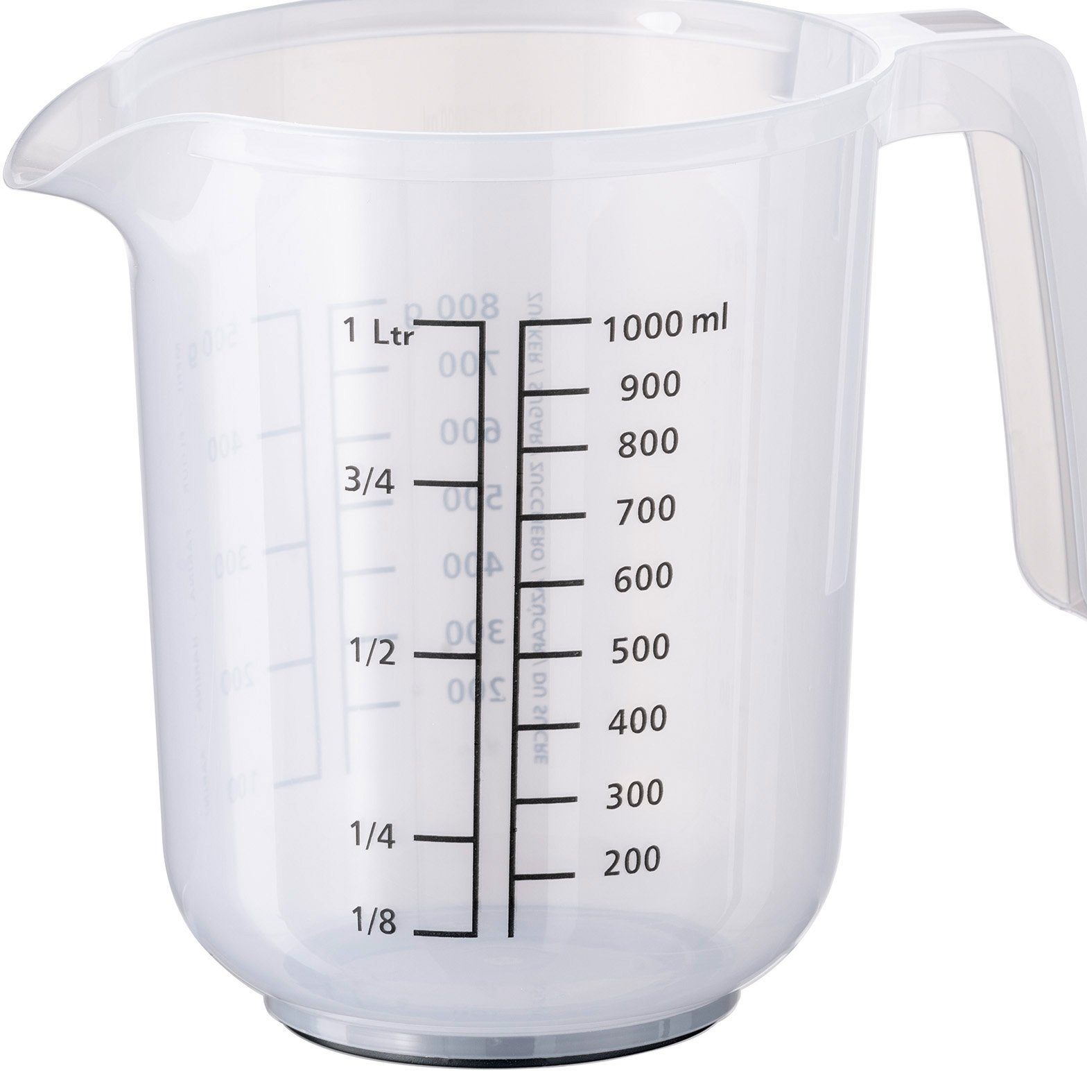 APS Rührschüssel, Kunststoff, Fassungsvermögen 1 Liter, als Messbecher und Rührbecher nutzbar