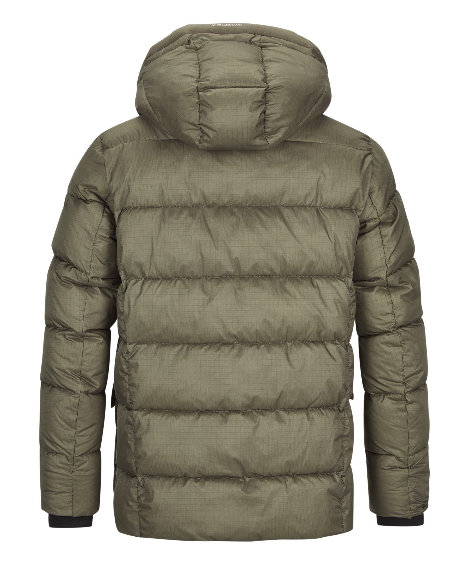 Milestone Steppjacke MSWilliam leichter Nylon Ripstop mit Kapuze wasserabweisend und winddicht
