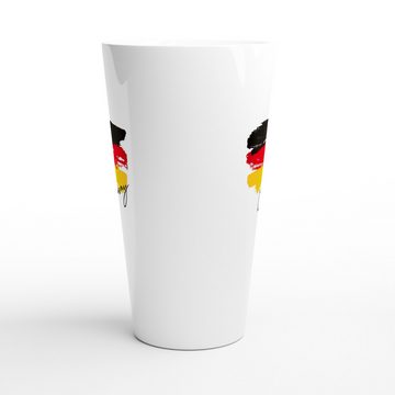 Alltagszauber Latte-Macchiato-Tasse Jumbo-Tasse DEUTSCHLAND, Keramik, extra groß, für 500ml Inhalt