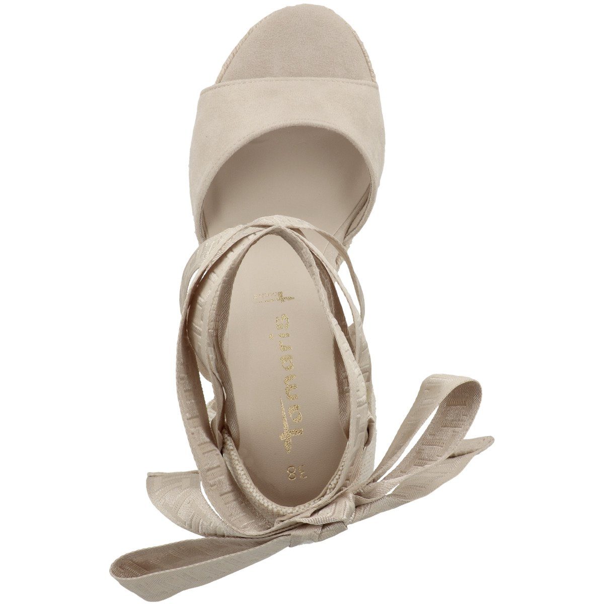 1-28344-20 Tamaris Keilsandalette beige Damen