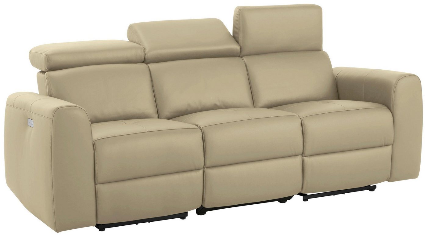 Home affaire 3-Sitzer »Sentrano«, wählbar zwischen manueller oder elektrischer Relaxfunktion mit USB-Anschluß, auch in NaturLEDER-kaufen
