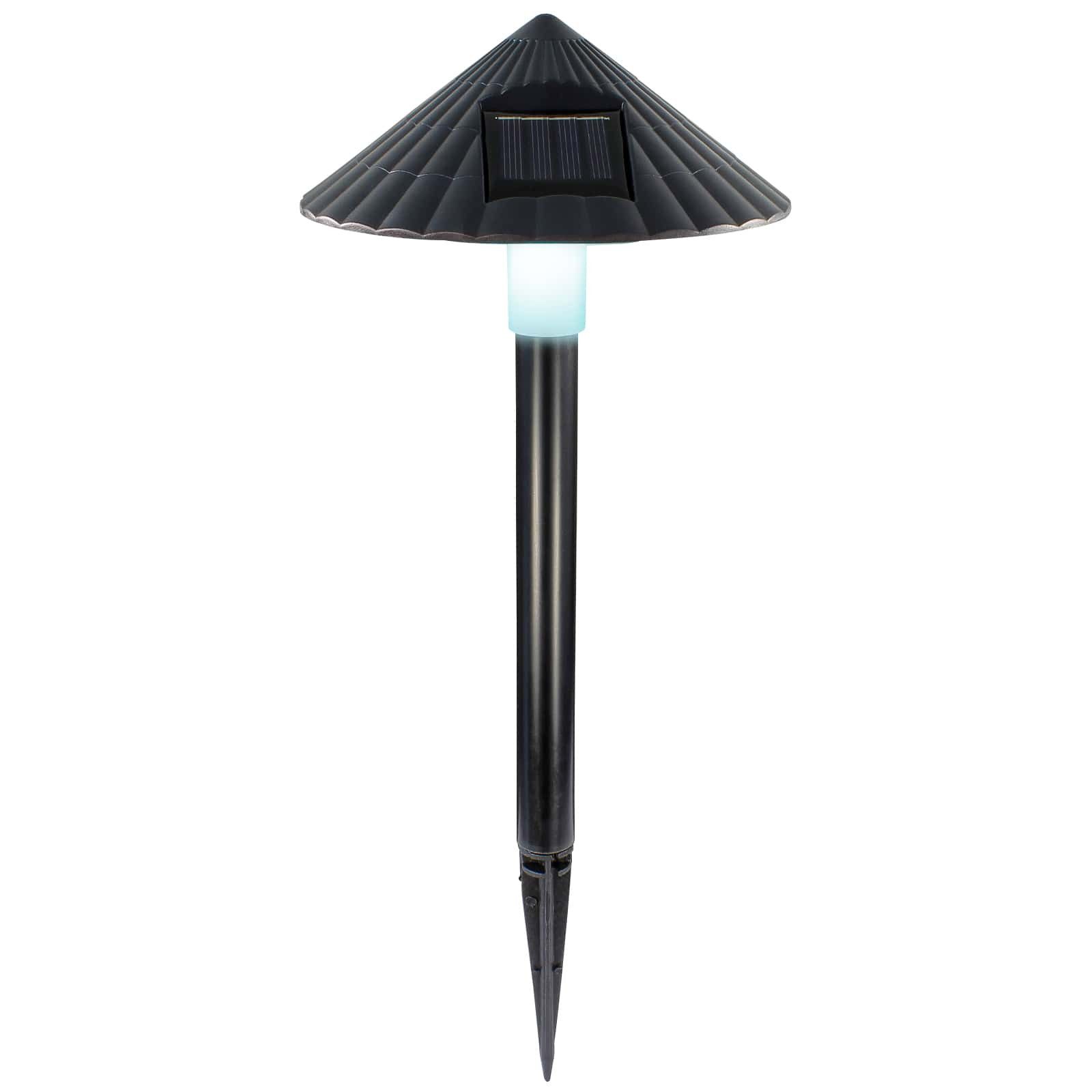 Grundig LED Gartenleuchte Solar, LED fest integriert