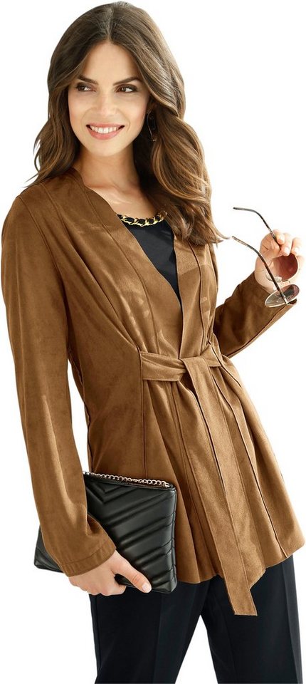 Lady Blusenblazer in Veloursleder-Optik Lady Blusenblazer in Veloursleder-Optik