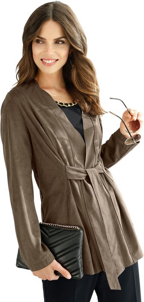 Lady Blusenblazer in Veloursleder-Optik Lady Blusenblazer in Veloursleder-Optik
