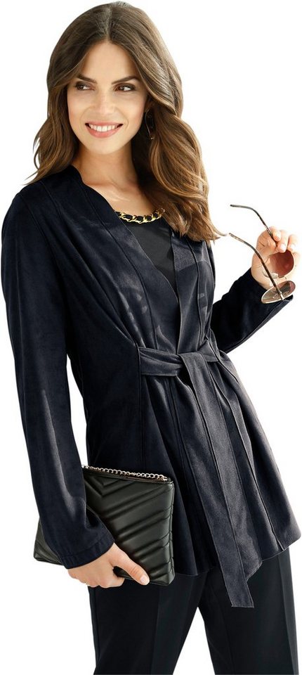 Lady Blusenblazer in Veloursleder-Optik Lady Blusenblazer in Veloursleder-Optik