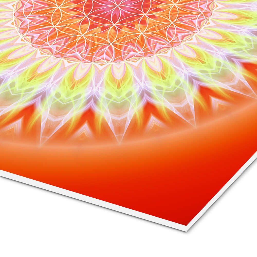 Posterlounge Forex-Bild Christine Bässler, Mandala Gesundheit mit Blume