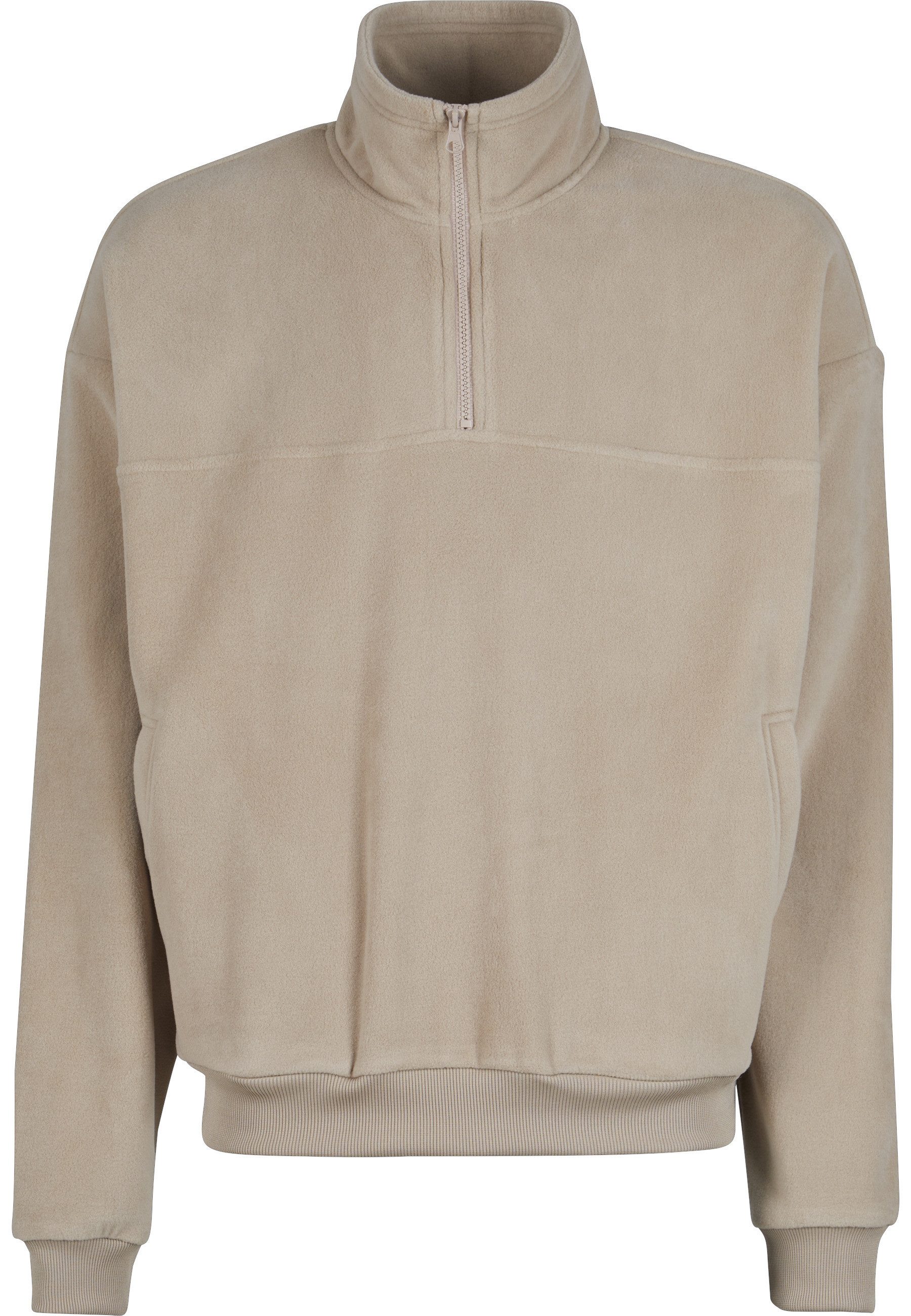 Rundhalspullover Urban Classics Herren Basic Polar Fleece Troyer