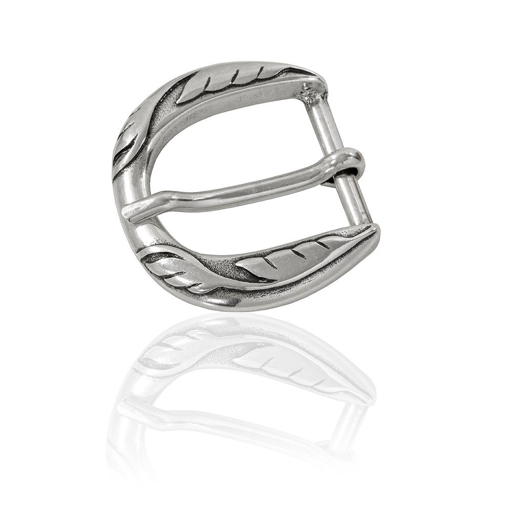 FREDERIC HERMANO Gürtelschnalle 30mm Metall Silber - Buckle Mainau - 323107520020