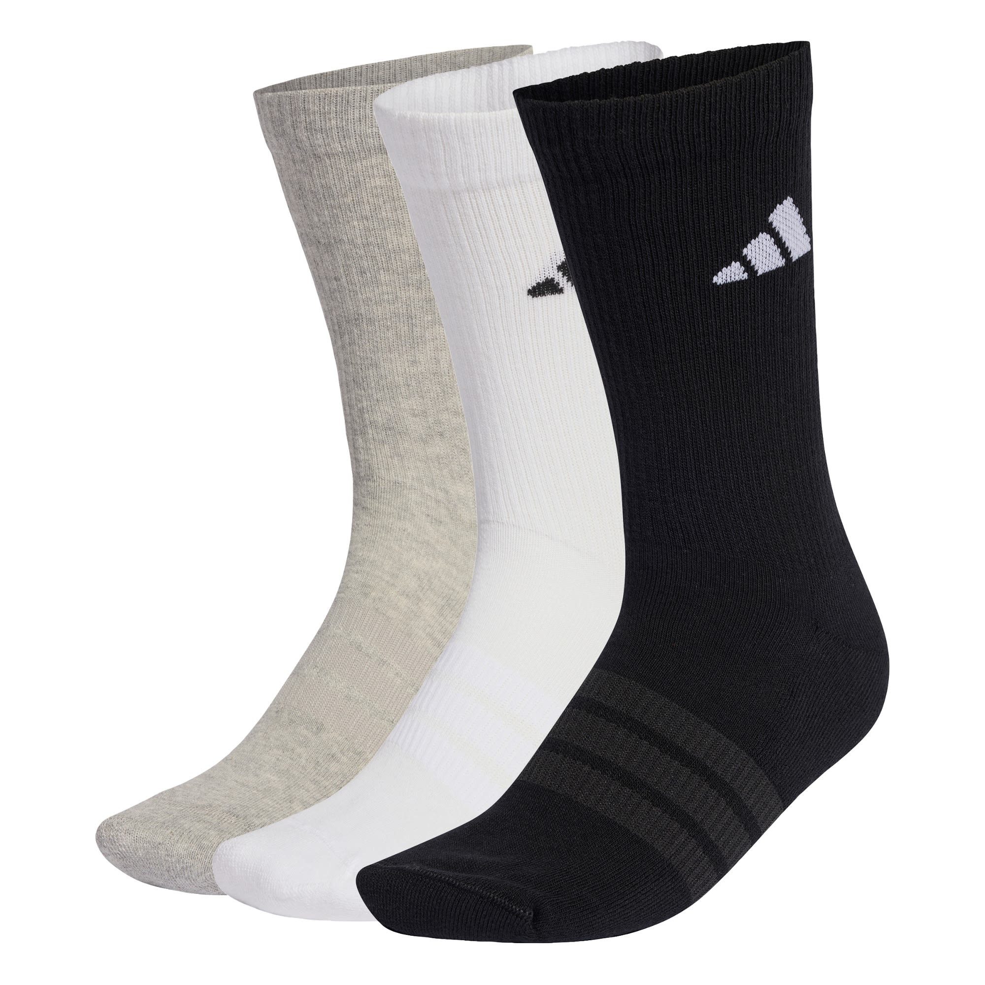 Medium Grey Heather / White / Black