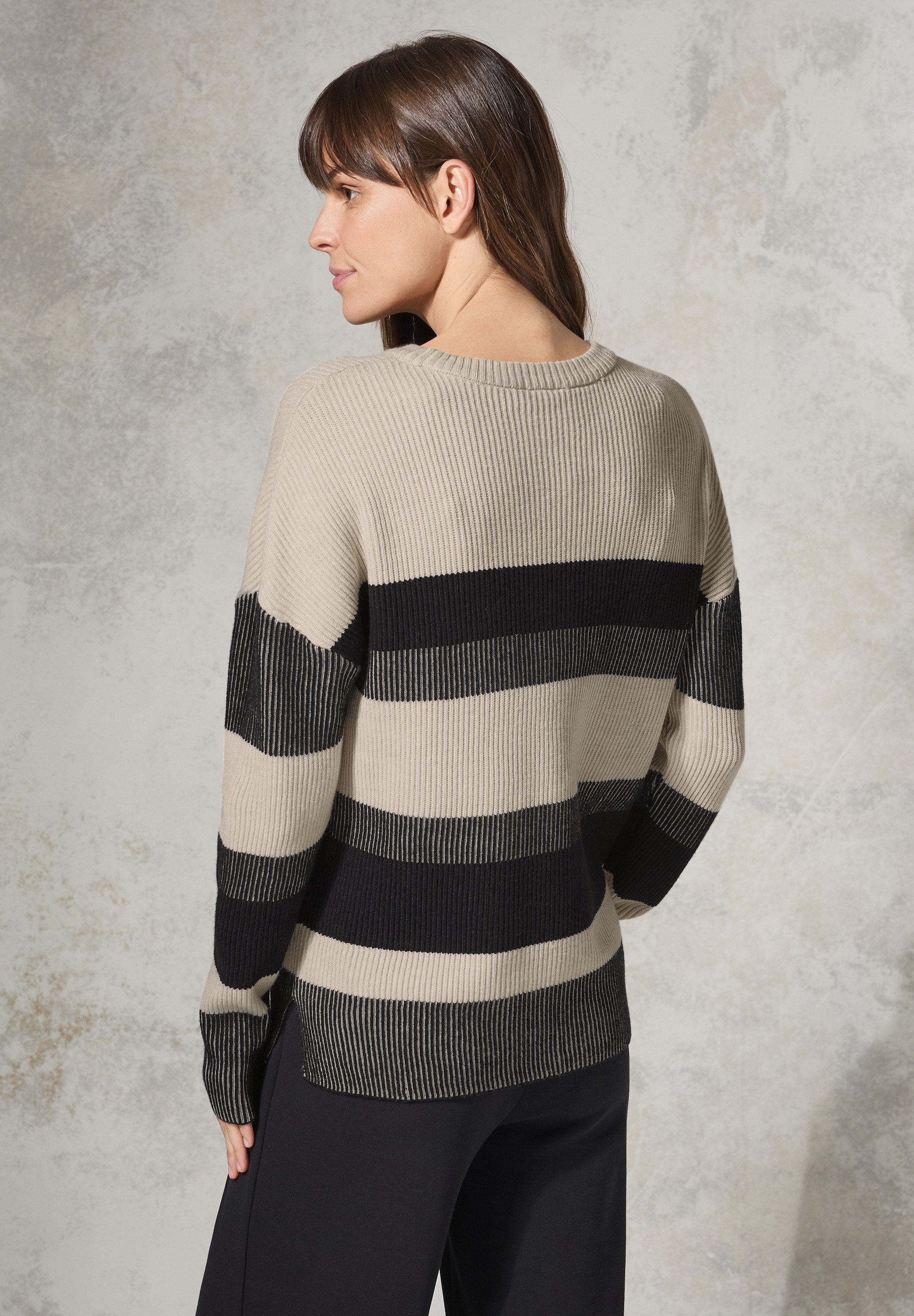 CECIL Strickpullover aus softem Materialmix