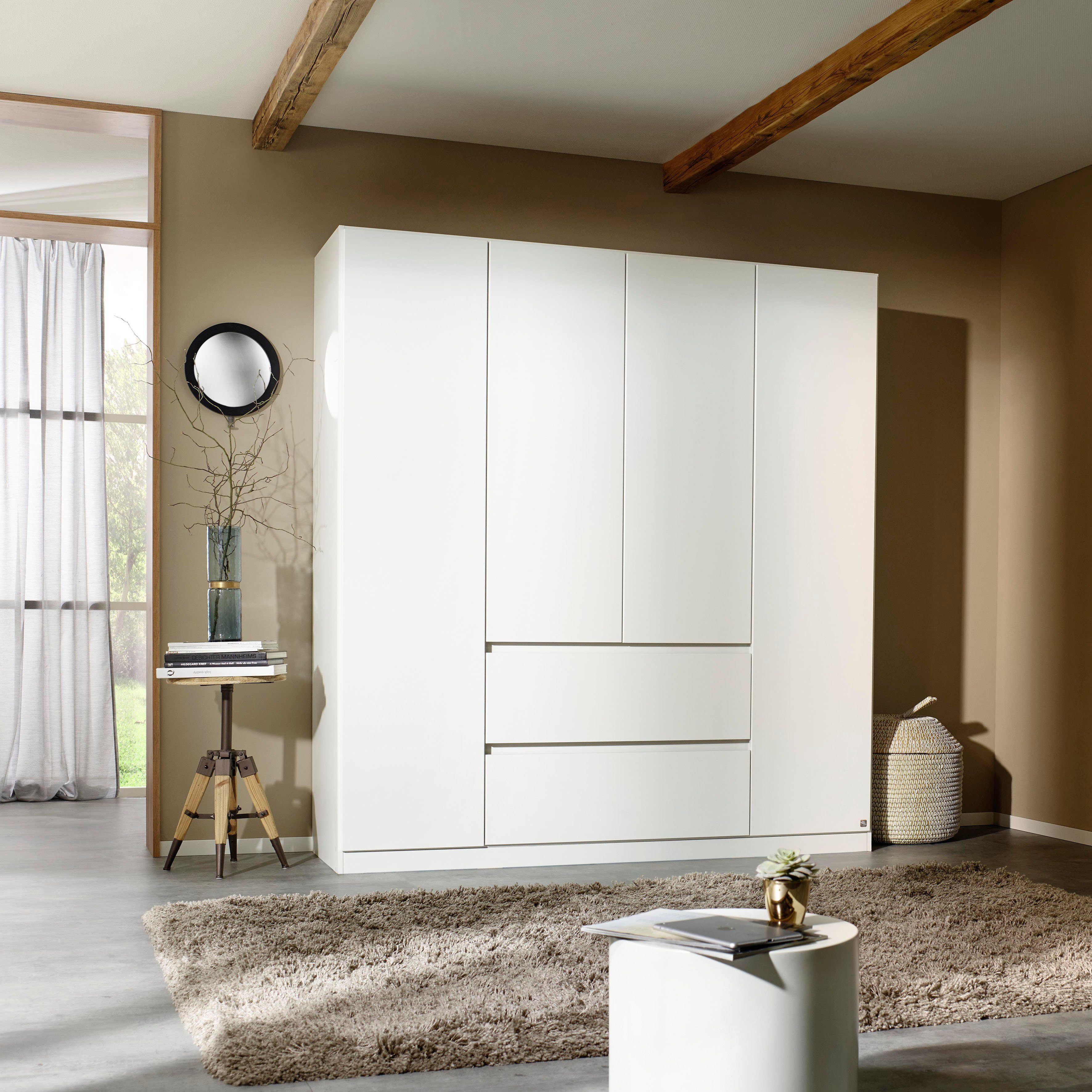 rauch Drehtürenschrank Kleiderschrank Schrank Garderobe Wäscheschrank Ankleide NIDDA (Breiten 91/136/181 cm, Höhe 197 cm) grifflose Front sowie Push-to-Open Funktion MADE IN GERMANY