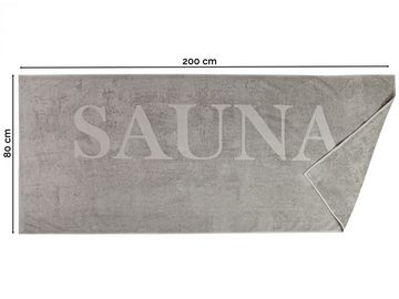 ZOLLNER Saunatuch, Double-Jersey (1-St), 80 x 200 cm, 100% Baumwolle
