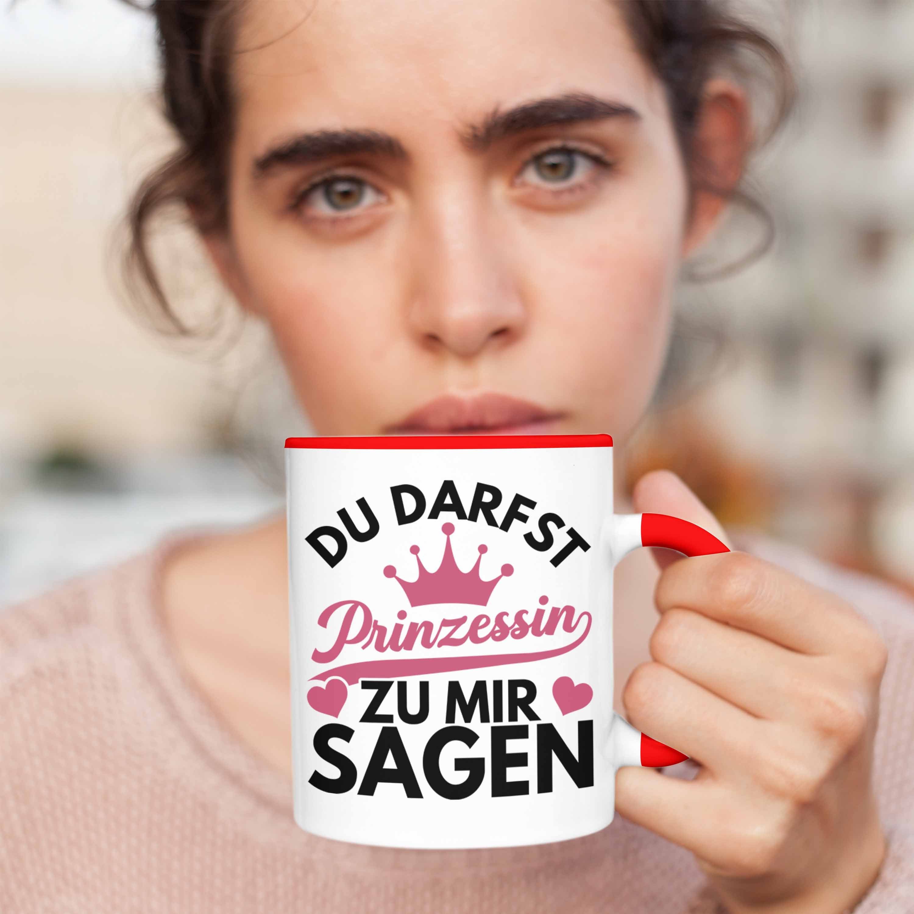 Trendation Sagen Teenager Zicke Darfst Mir Geschenk Zu Trendation Lustiges Tasse Du Tasse Mädchen Rot Jugendliche - Geschenk Prinzessin