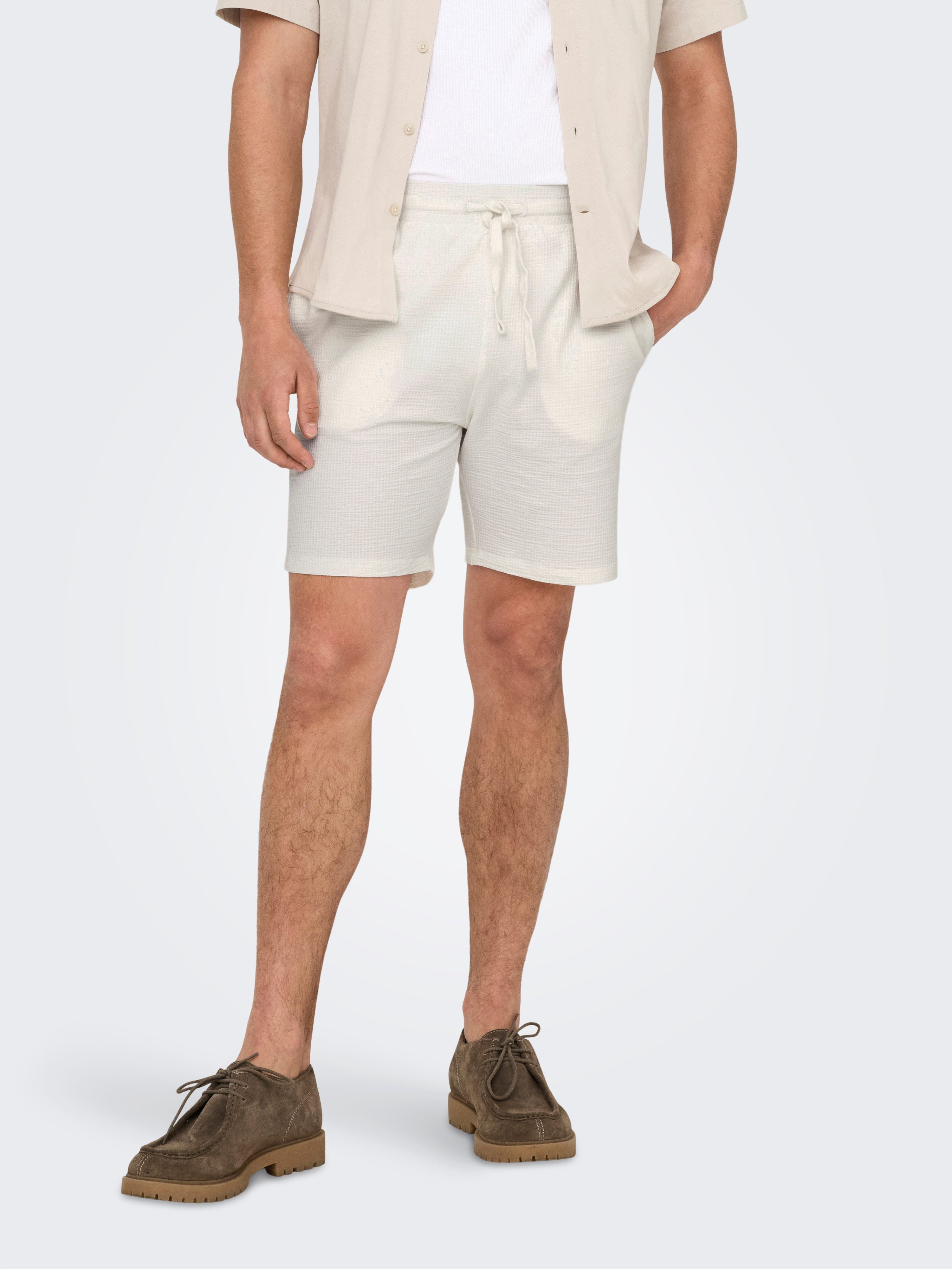 ONLY & SONS Shorts ONSKIAN LIFE REG SEERSUCKER SHORTS NOOS günstig online kaufen